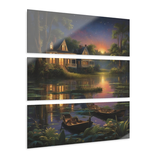 Bayou Horizon of Acrylic Prints (Triptych)