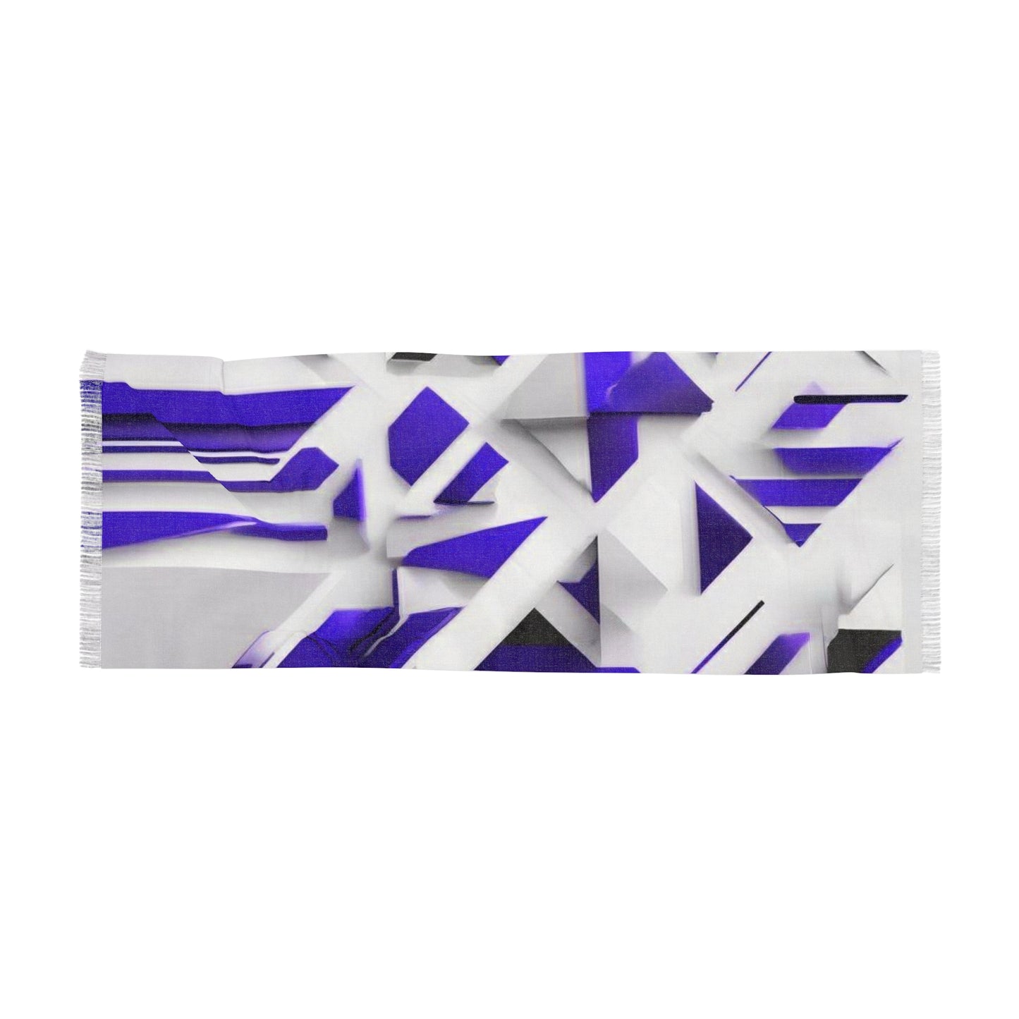 Blue Geometric Light Scarf, Abstract Aztec Women's